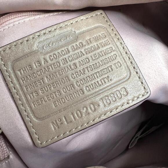 Coach Kristin Hobo Shoulder Bag SV/Ivory Multi Leather Double Strap - Picture 3 of 9